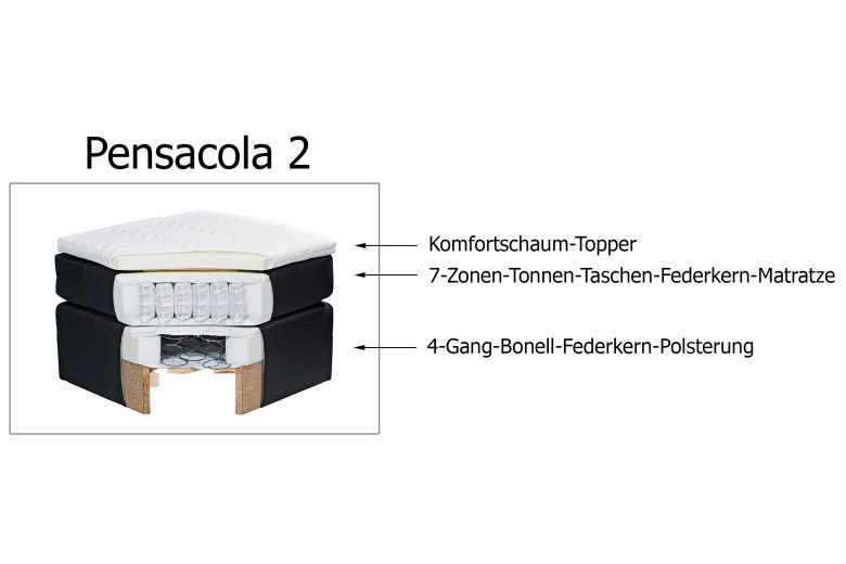 Boxspring bed - Pensacola-P (With storage box)