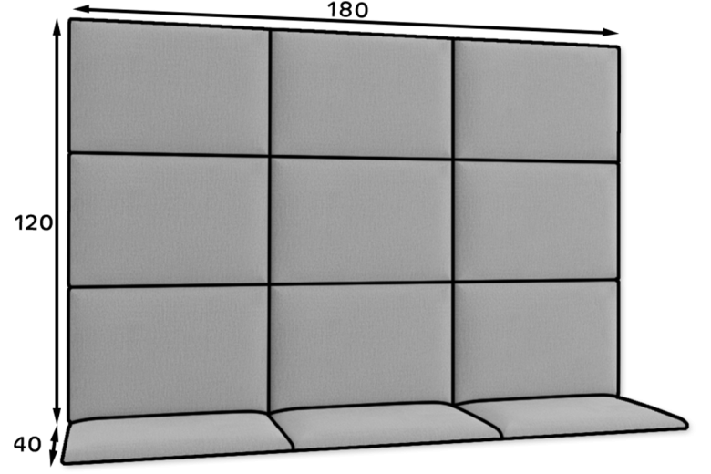 Обитая панель - Quadratta 180x120 upholstered panels set Обитая панель - Quadratta 180x120 upholstered panels set