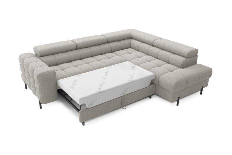 Corner sofa - Ferucce (Pull-out bed with storage box)