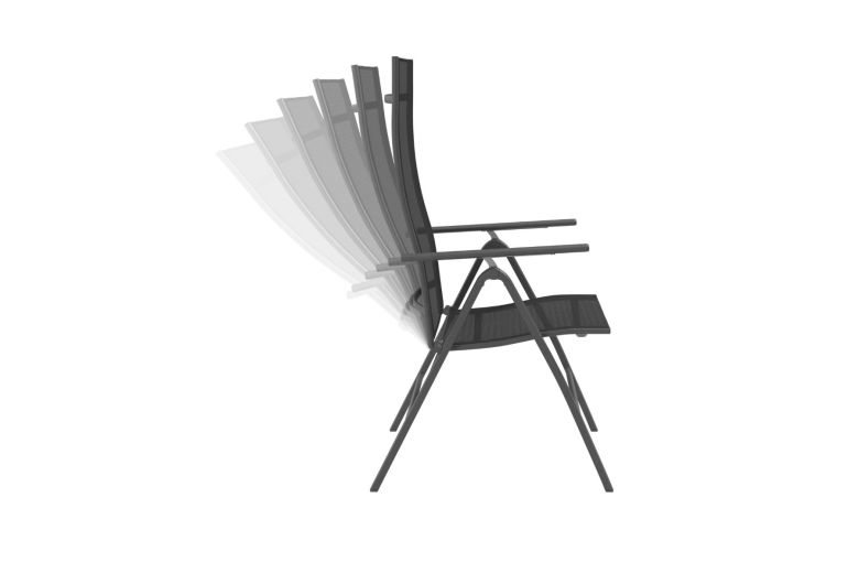 Outdoor Recliner Chair - Messina high back  (Aluminium)