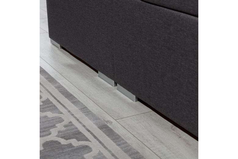 Boxspring bed 160x200 - Alice (Pull-out bed with storage box)