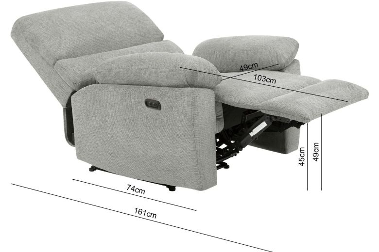 Πολυθρόνα τηλεόρασης - TV manual relaxation armchair - Lannoy