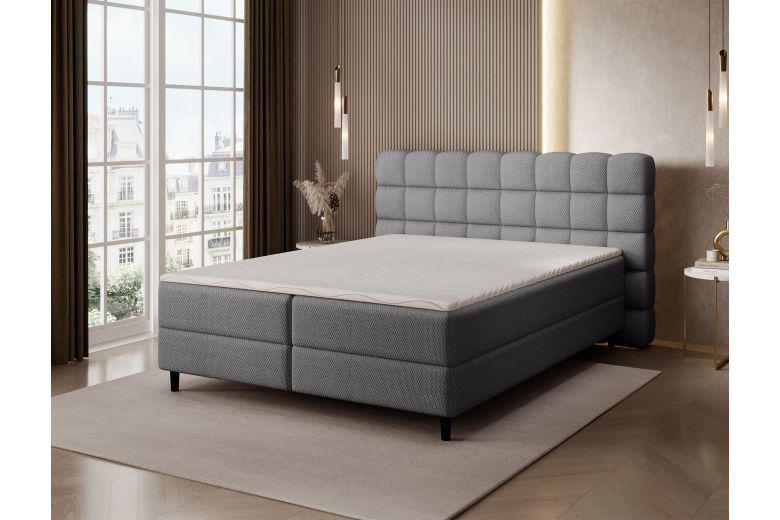 Boxspring bed 180x200 - Camma (Pull-out bed with storage box)