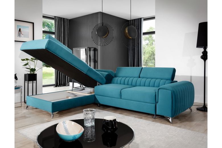 Угловой диван - Laurence (Pаскладной с ящиком для белья) Угловой диван - Laurence (Pаскладной с ящиком для белья)