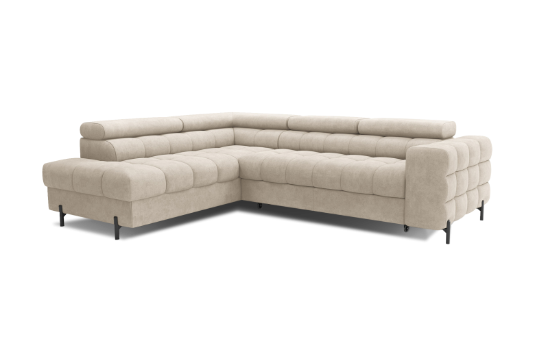 Corner sofa - Ferucce (Pull-out bed with storage box)