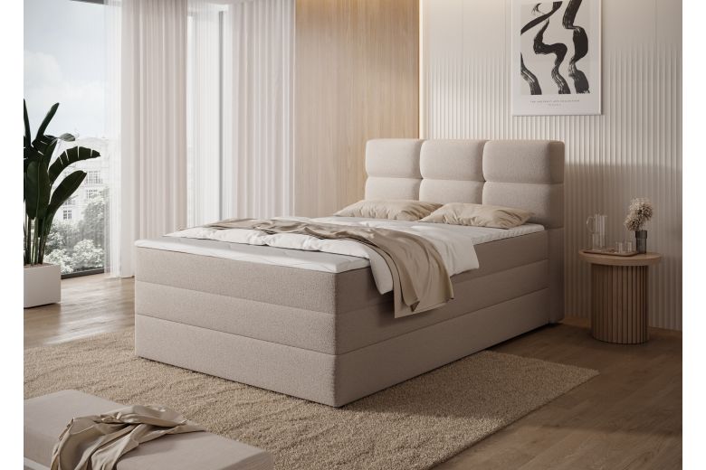 Boxspring bed - Kasped (Pull-out bed with storage box)