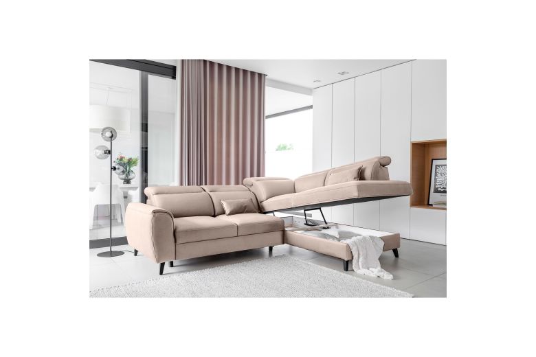 Corner sofa - Noble (Pull-out bed with storage box)