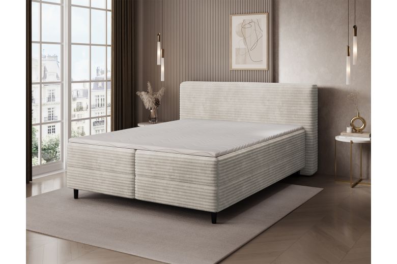 Boxspring bed - Cortiko (Pull-out bed with storage box)