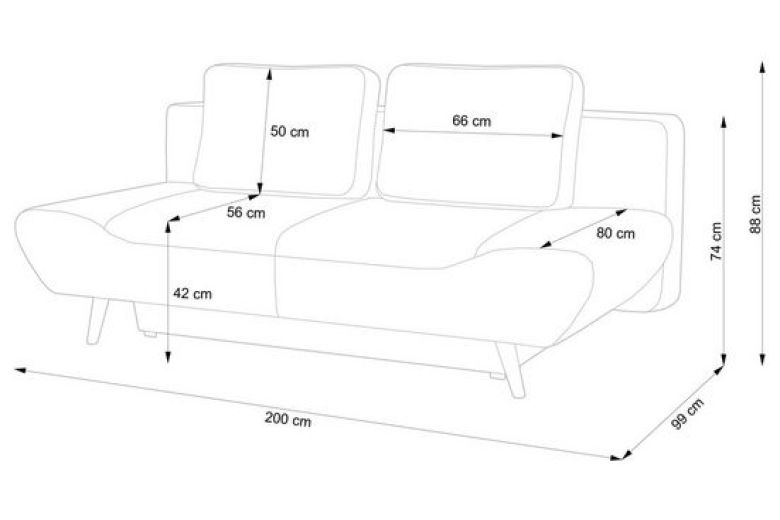 Sofa+bed - Segmon (Pull-out with storage box)