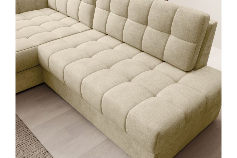 Corner sofa - Blezalt (Pull-out bed with storage box)