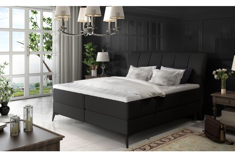 Boxspring bed 180x200 - Aderito (With storage box)