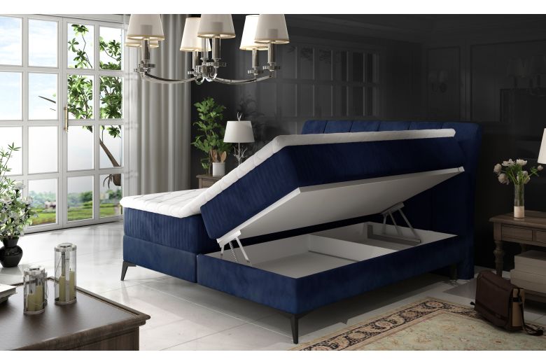 Boxspring bed 180x200 - Aderito (With storage box)