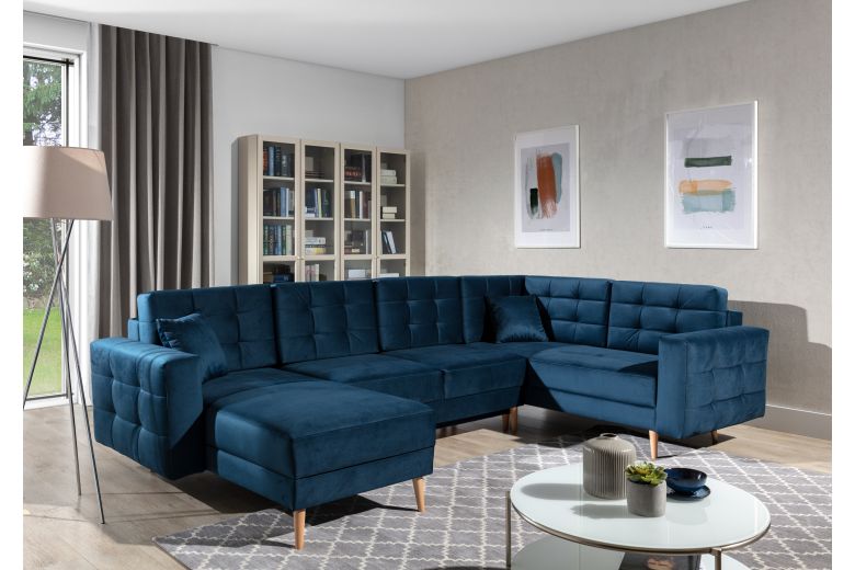 U shape sofa - Asgard (Pull-out bed with storage box)