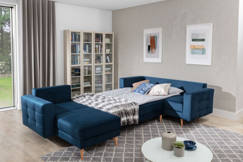 U shape sofa - Asgard (Pull-out bed with storage box)