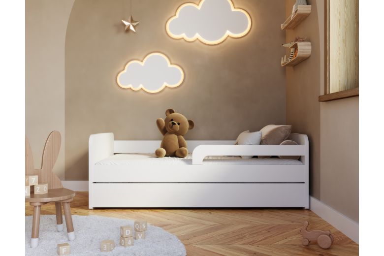 Children's bed - Łoże Duuli, z materacem (Pull-out bed with storage box)
