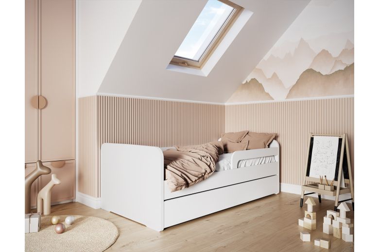 Children's bed - Łoże Duuli, z materacem (Pull-out bed with storage box)