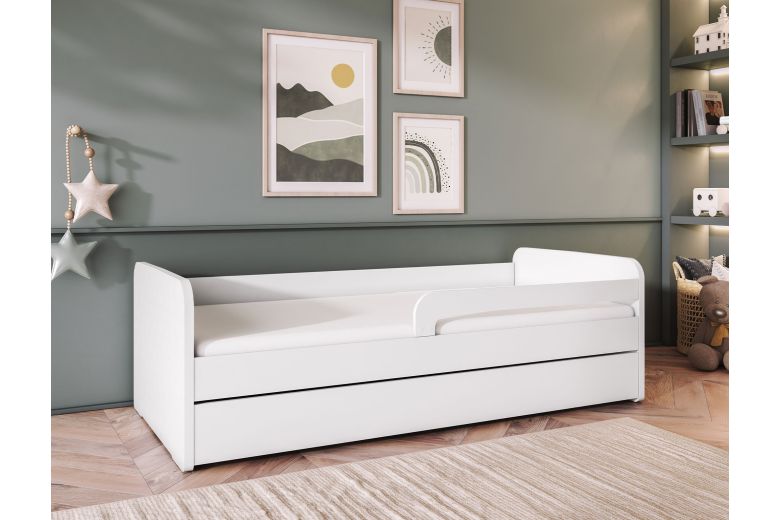 Children's bed - Łoże Duuli, z materacem (Pull-out bed with storage box)