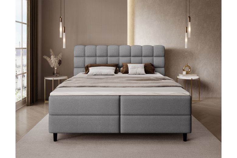 Boxspring bed 180x200 - Camma (Pull-out bed with storage box)