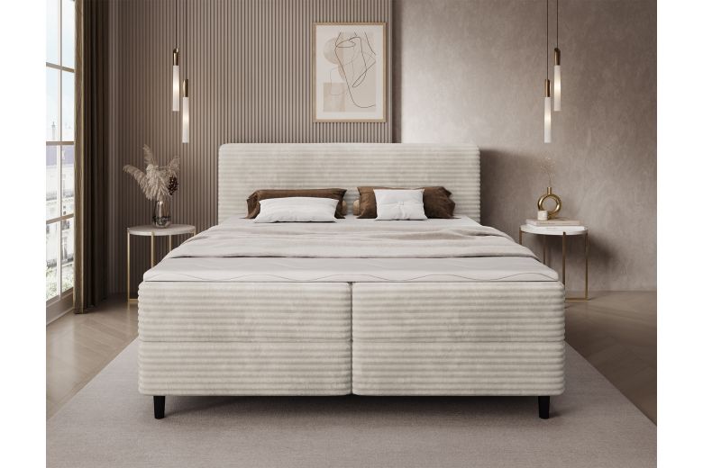 Boxspring bed - Cortiko (Pull-out bed with storage box)