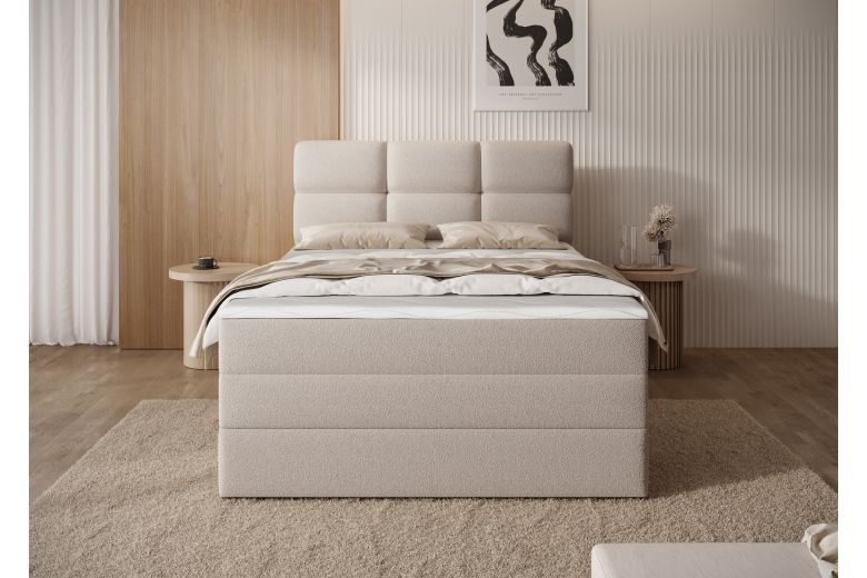 Boxspring bed - Kasped (Pull-out bed with storage box)