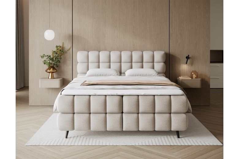 Boxspring bed 180x200 - Sabeno (Pull-out bed with storage box)