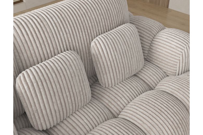 Cozion corner sofa with sleeping function and storage compartment