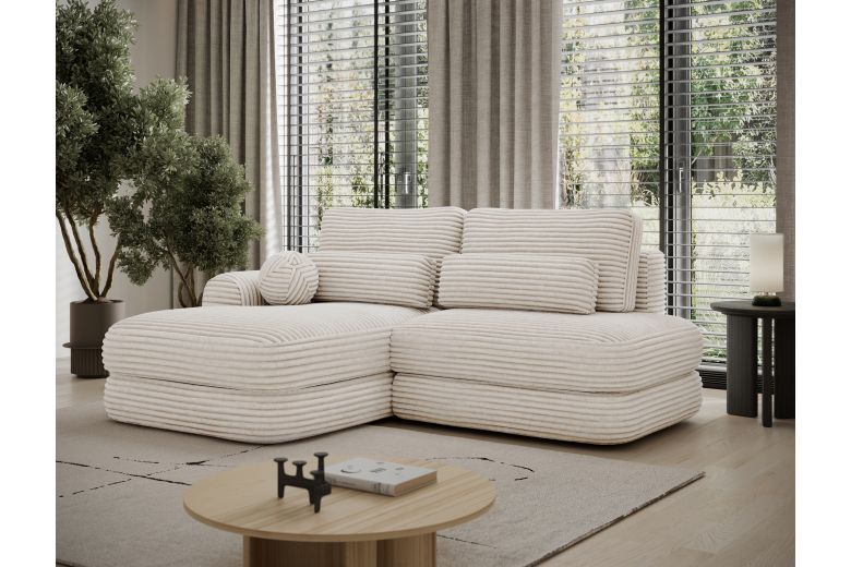 Ripeli corner sofa with sleeping function and storage compartment