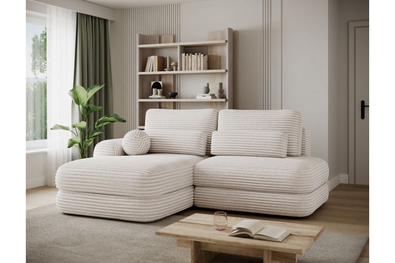 Ripeli corner sofa with sleeping function and storage compartment