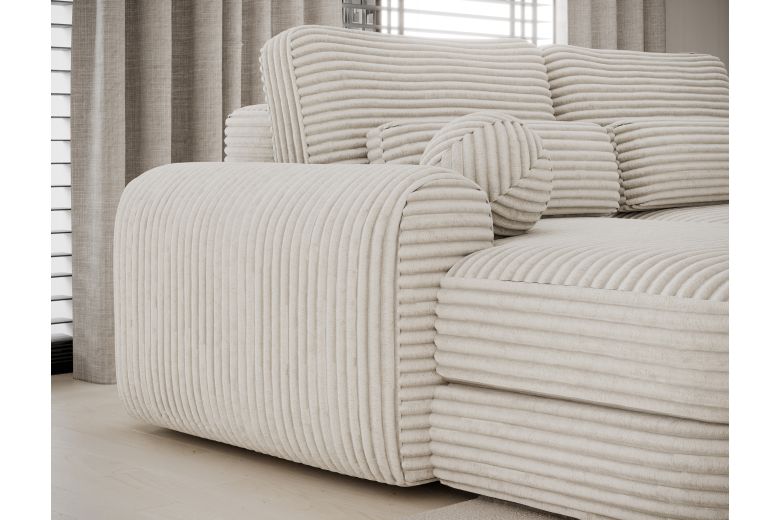 Ripeli corner sofa with sleeping function and storage compartment
