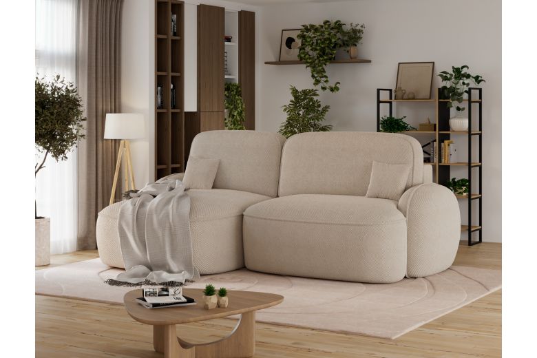Tesalia corner sofa with sleeping function and storage compartment