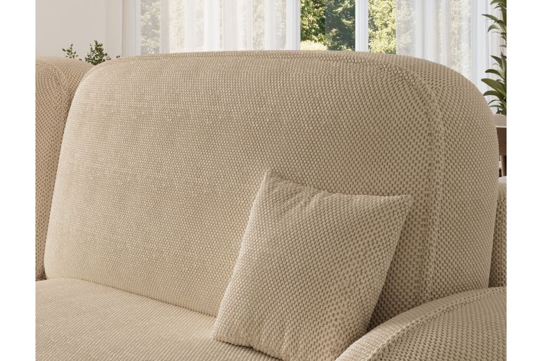 Tesalia corner sofa with sleeping function and storage compartment