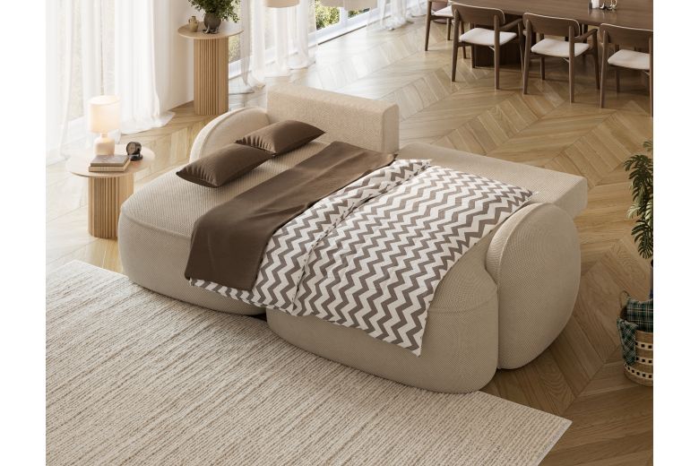 Tesalia corner sofa with sleeping function and storage compartment