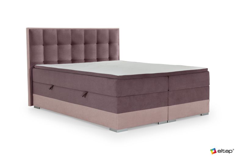 Boxspring bed 140x200 - Damaso (Pull-out bed with storage box)