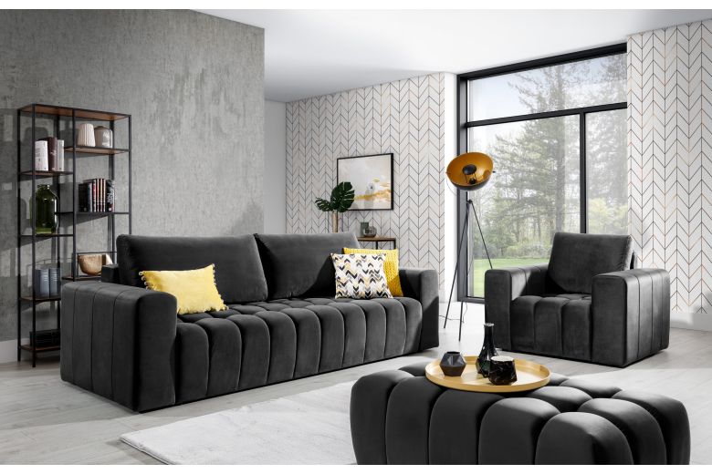 Furniture set - Lazaro 3+1+Puf (Pull-out bed) Furniture set - Lazaro 3+1+Puf (Pull-out bed)