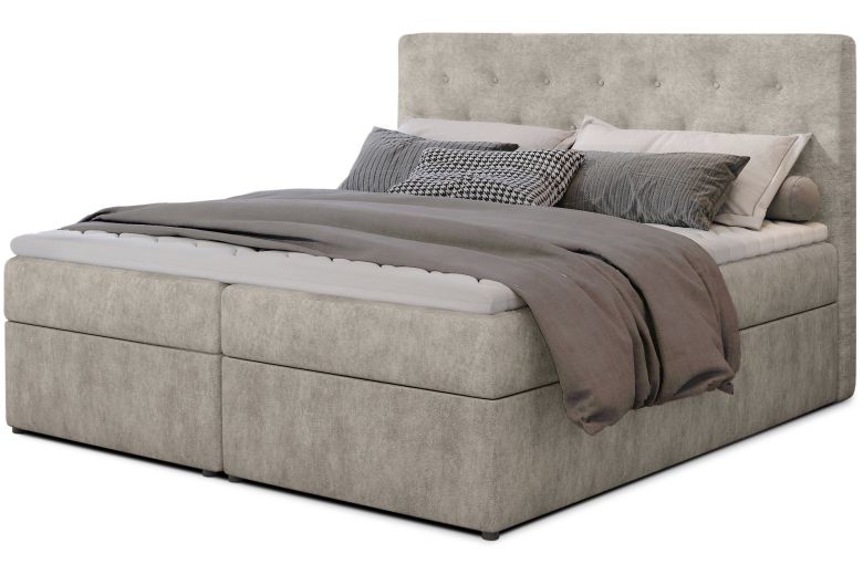 Boxspring bed - Loree (Pull-out bed with storage box)