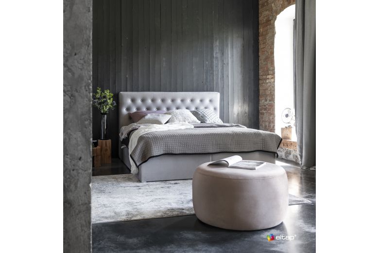 Boxspring bed - Loree (Pull-out bed with storage box)