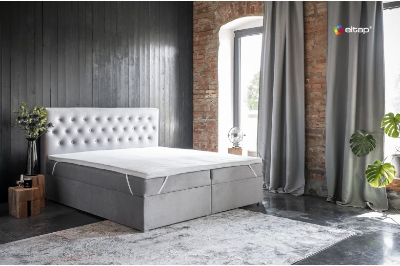 Boxspring bed - Loree (Pull-out bed with storage box)