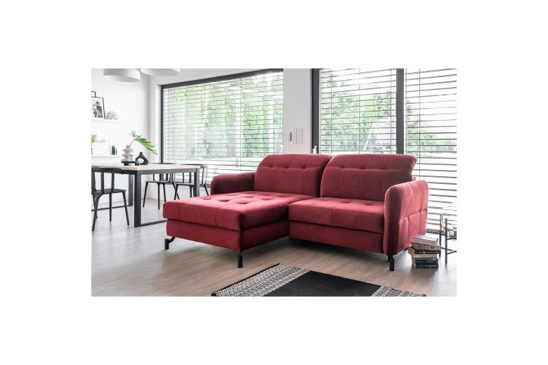 Corner sofa - Lorelle (Pull-out bed with storage box)