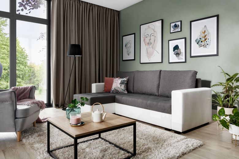 Угловой диван - Newark (Pаскладной с ящиком для белья) Угловой диван - Newark (Pаскладной с ящиком для белья)