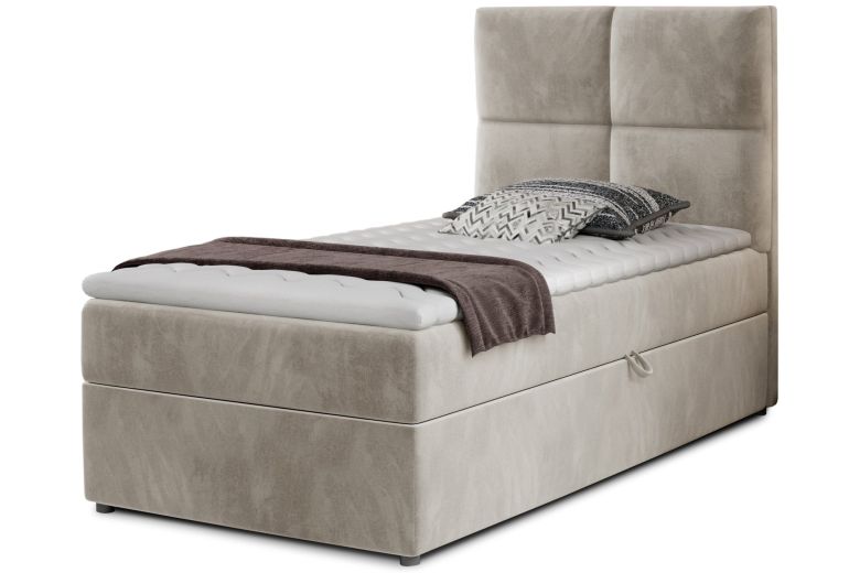 Boxspring bed 90x200 - Rivia 90x200 (Pull-out bed with storage box)