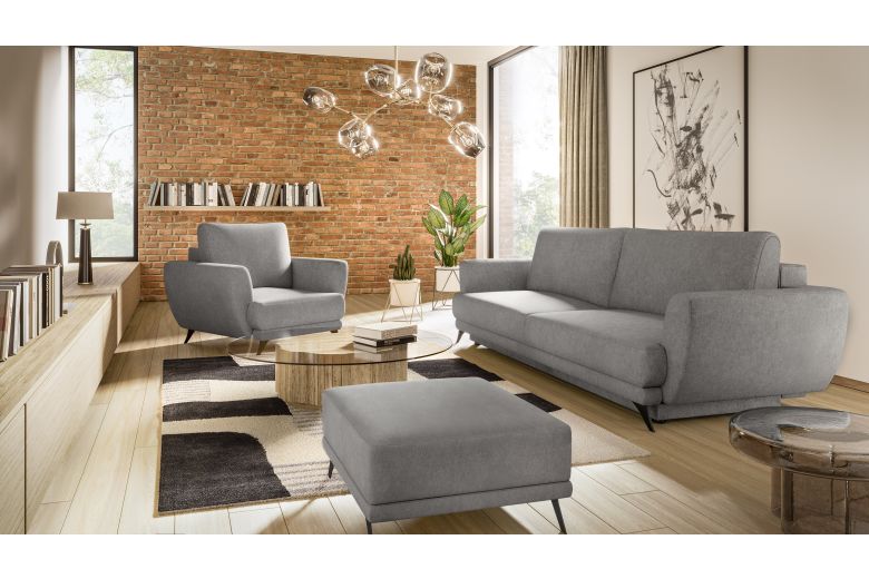 Furniture set - Megis 3F/1F/PUF (Pull-out bed with storage box) Furniture set - Megis 3F/1F/PUF (Pull-out bed with storage box)