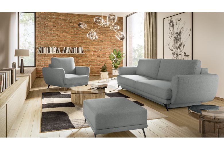 Furniture set - Megis 3F/1F/PUF (Pull-out bed with storage box) Furniture set - Megis 3F/1F/PUF (Pull-out bed with storage box)