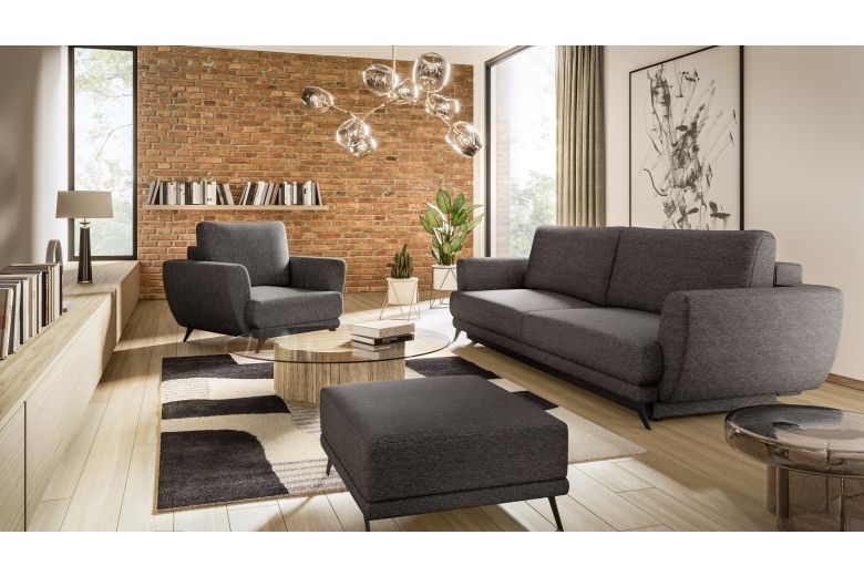 Furniture set - Megis 3F/1F/PUF (Pull-out bed with storage box) Furniture set - Megis 3F/1F/PUF (Pull-out bed with storage box)