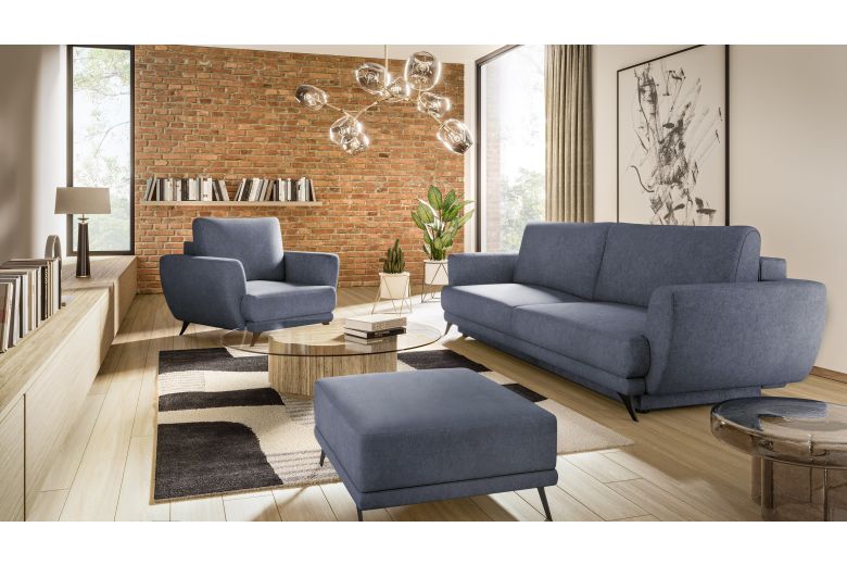 Furniture set - Megis 3F/1F/PUF (Pull-out bed with storage box) Furniture set - Megis 3F/1F/PUF (Pull-out bed with storage box)