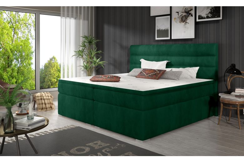 Boxspring bed 180x200 - Softy (Pull-out with storage box)