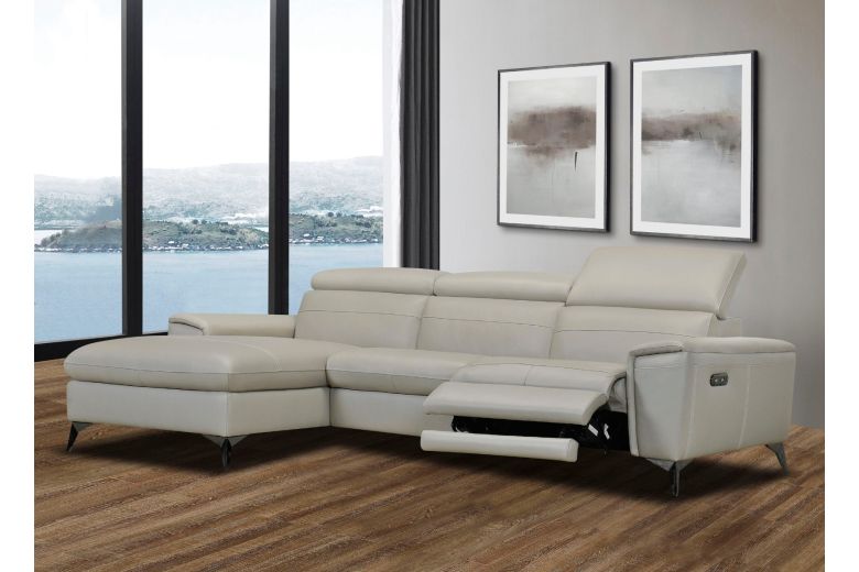 Leather corner sofa - Sacramento