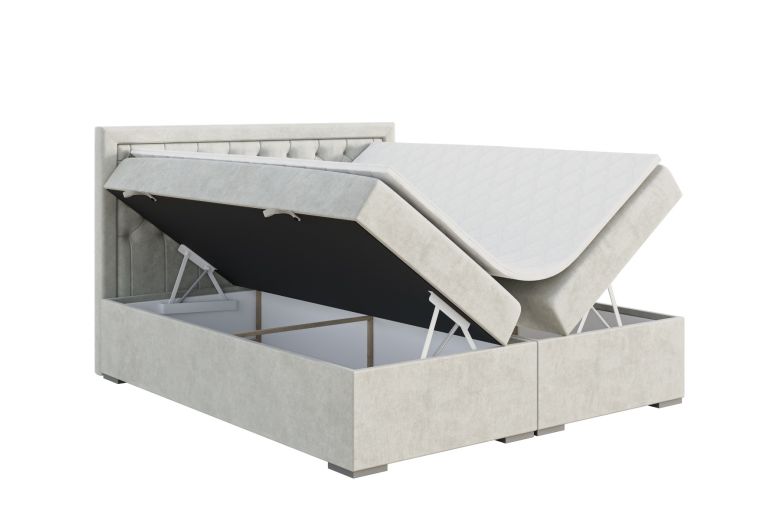 Boxspring bed 140x200 - Maestro (With storage box)