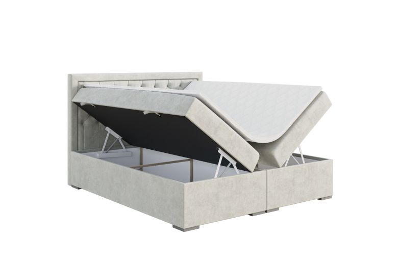 Boxspring bed 140x200 - Maestro (With storage box)