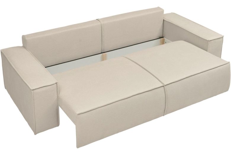 3 seat sofa - Sherwood petrol cord (Pull-out bed with storage box)