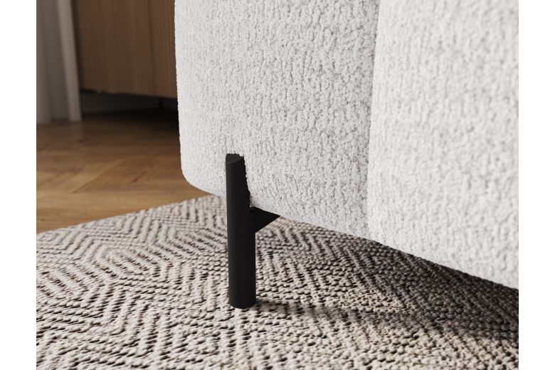 Footstool - Ferivo quilted pouffe on legs